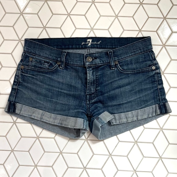 🌟HP🌟7 For All Mankind Cuffed Shorts - Picture 2 of 9